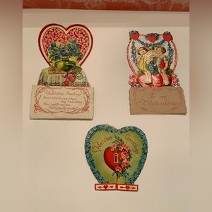 Antique Valentines Pop up Cards